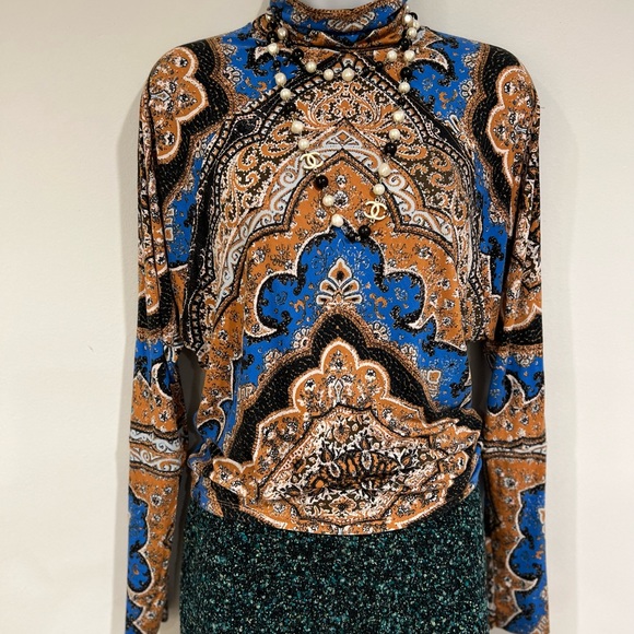 Free People Eclipse combo chase me stylish colorful top/blouse - Picture 13 of 16